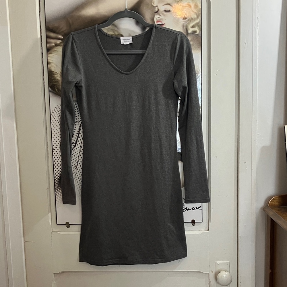 6/25$ Ardene Charcoal Long Sleeve Dress